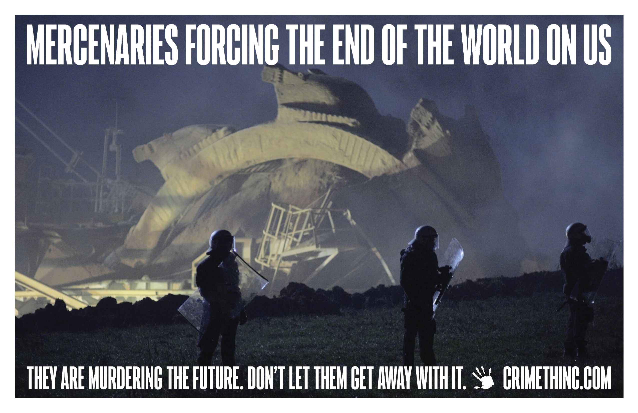 Photo recto de ‘Mercenaries Forcing the End of the World on Us’