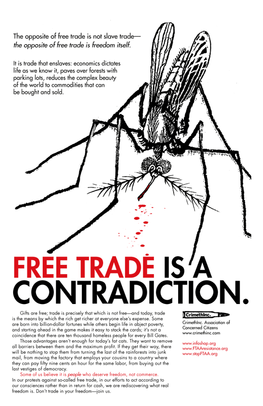 Photo recto de ‘Free Trade Is a Contradiction’