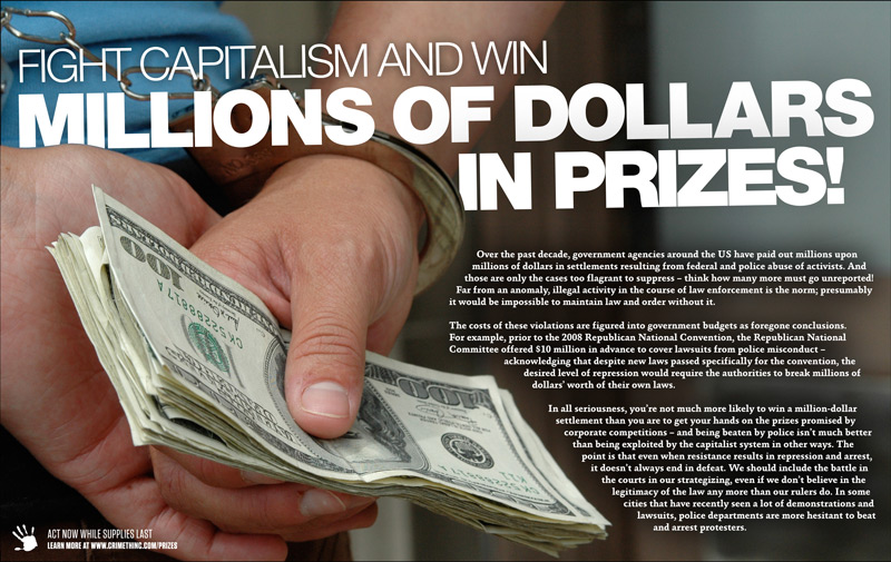 Photo recto de ‘Fight Capitalism and Win Millions of Dollars in Prizes’